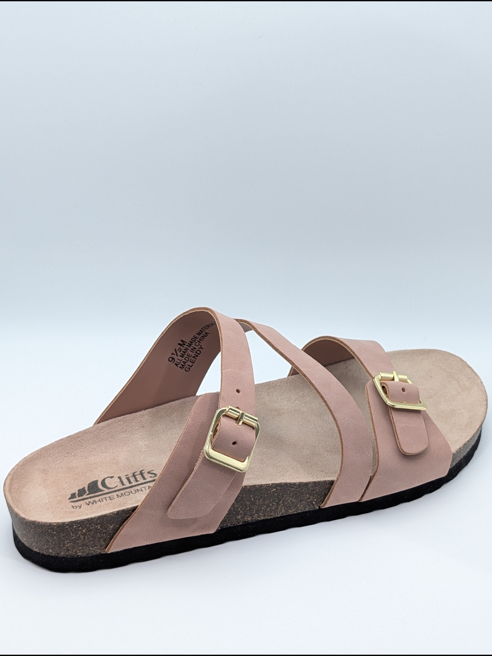 Cliff By White Mountain Women's Pink Buckle Strap Slide Sandals - Picture 8 of 12